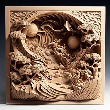 3D model japanese art (STL)